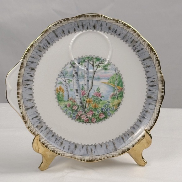 Set of 6 -Royal Albert - Vintage- Tennis / 3 O' Clock Silver Birch 8 5/8
